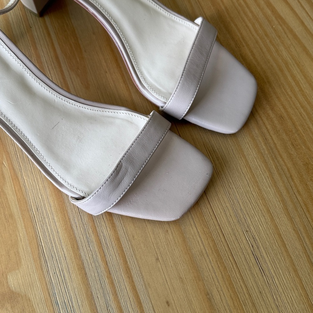 Marc Fisher Jaron Block Heel in Light Natural Leather - Picture 6 of 11